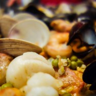 Best guest food photographer (photo by Louise Savoie) and best meal (Vicky's paella)